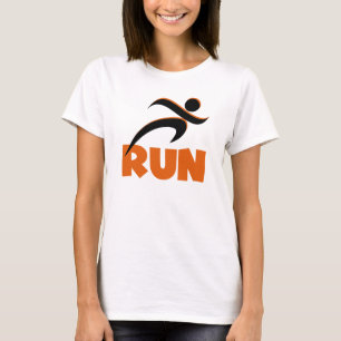 SPRINGA Orange Fitness Running T Shirt