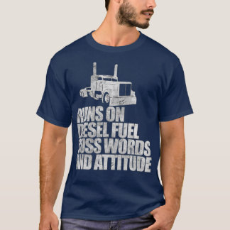 Springa på Diesel Fuel Funny Say Lastbil Driver T Shirt