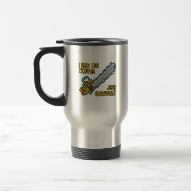 Springa på kaffe och sågspån resemugg (Vänster)