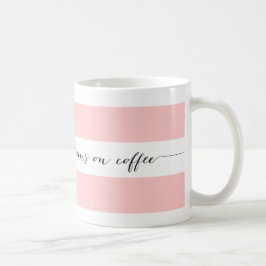 Springa på mugg,, rosa kaffemugg