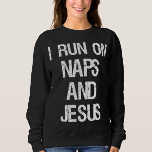 Springa på Nap och Jesus Kristus Ord Christian T Shirt
