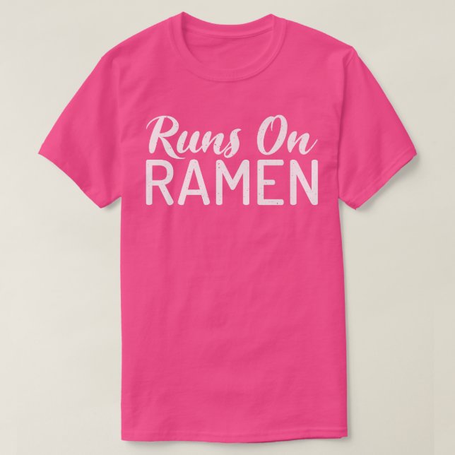 Springa på Ramen Älskare 2774 T Shirt (Design framsida)