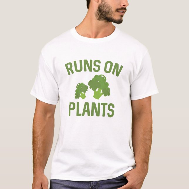 Springa på växter t shirt (Framsida)