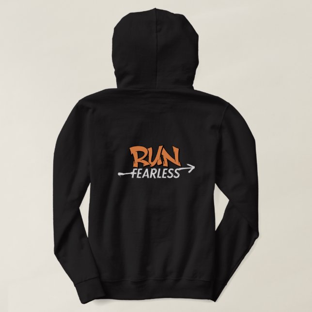 Springa Rädsllöst Hoodie (Design baksida)