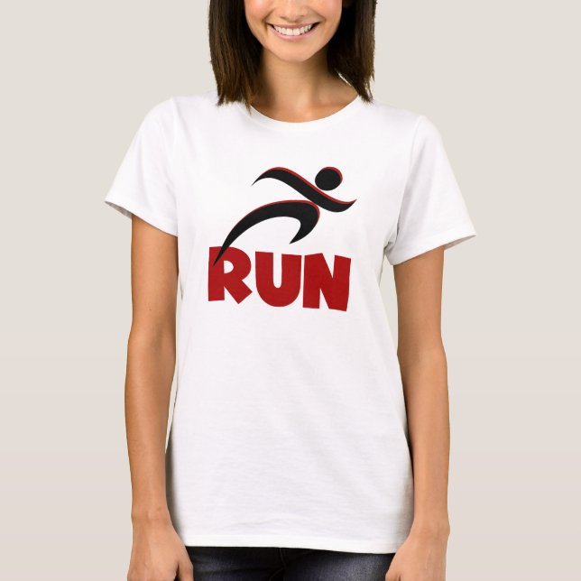 SPRINGA Red Fitness Running Tee Shirt (Framsida)