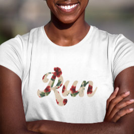 SPRINGA Retro Type Vintage Rustic Hibiscus Mönster T Shirt