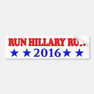 Springa röda & blått Hillary - - ingen BG - Bildekal