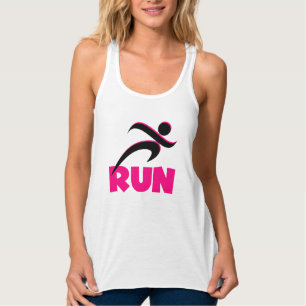 SPRINGA Rosa Fitness Running Linne Med Racerback
