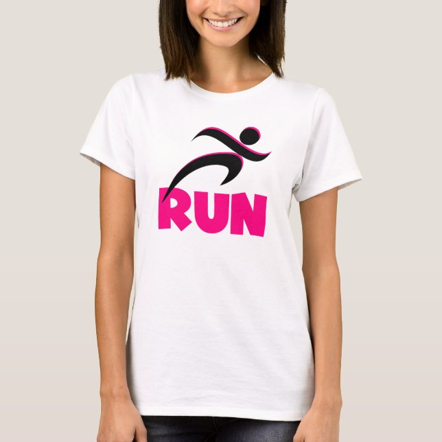 SPRINGA Rosa Fitness Running Tee Shirt (Framsida)