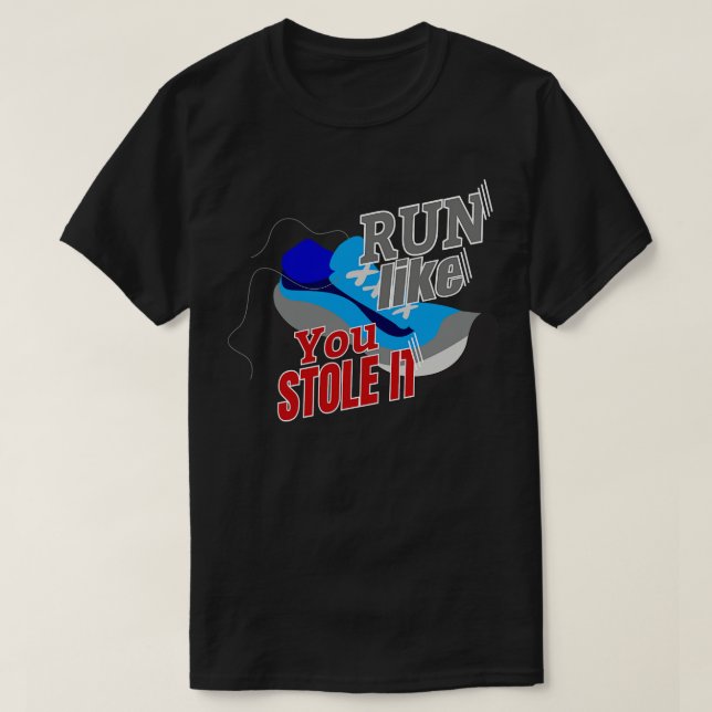 Springa som du lagrar den t shirt (Design framsida)