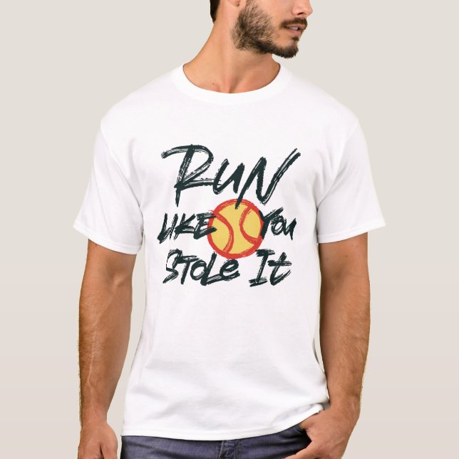 Springa som du stal t shirt (Framsida)