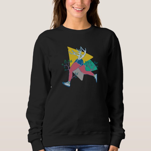 Springa som en Hjort T Shirt (Framsida)