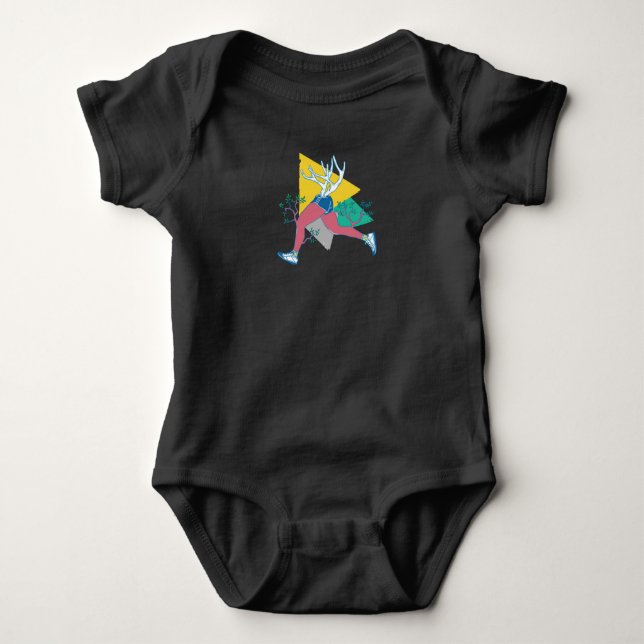 Springa som en Hjort T Shirt (Framsida)