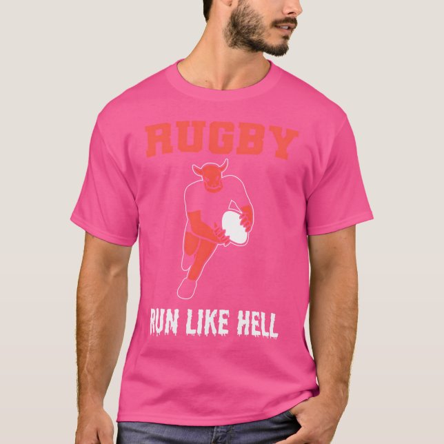 Springa som helvetesassistentreferens t shirt (Framsida)