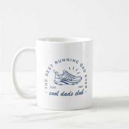 Springa som kör coola pappa klubb med bästa spring kaffemugg