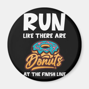 Springa som om det finns donuts vid den Avslutat M Magnet