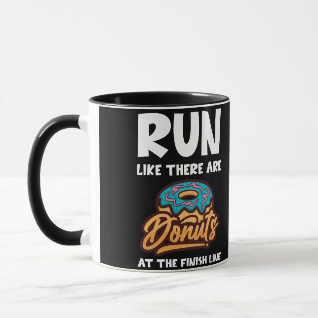 Springa som om det finns donuts vid den Avslutat M Mugg (Vänster)