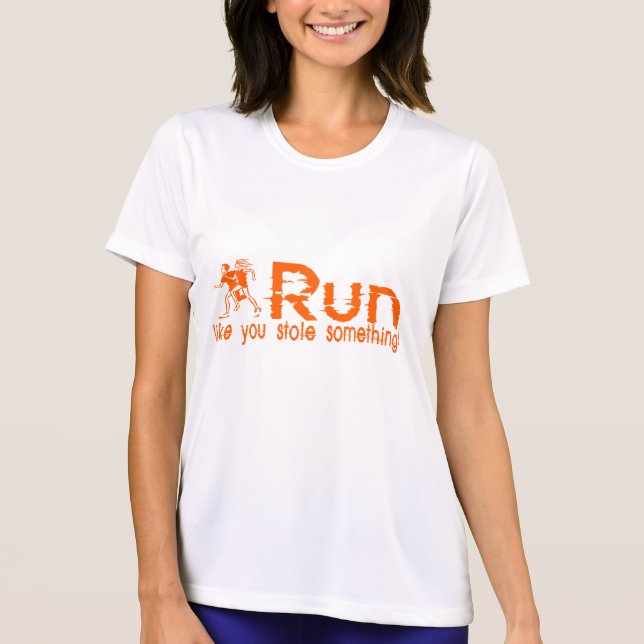 springa...Som om du stal något! T-shirt (Framsida)