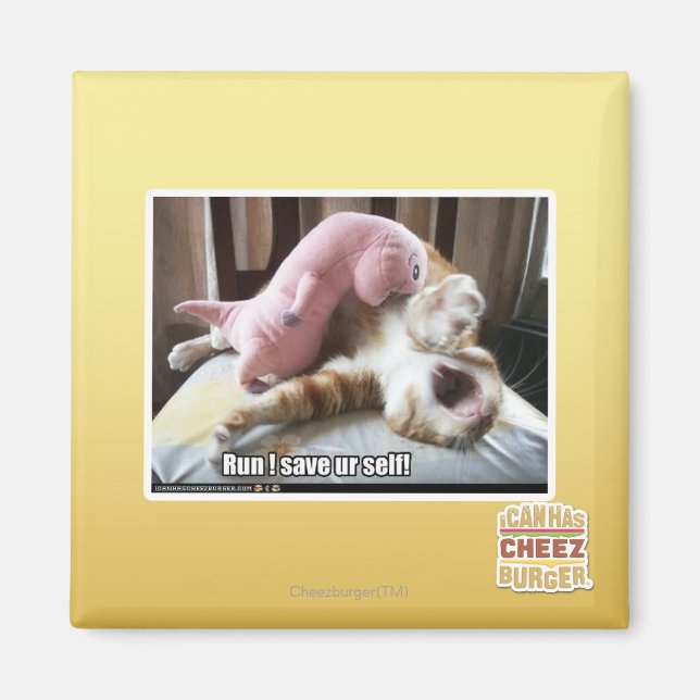 Springa! Spara dig själv! Magnet (Framsidan)