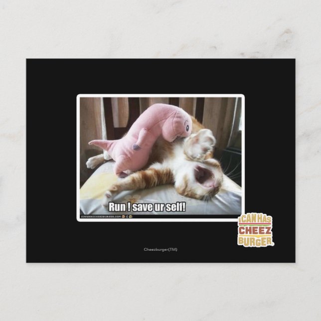 Springa! Sparaursjälv! Vykort (Framsida)