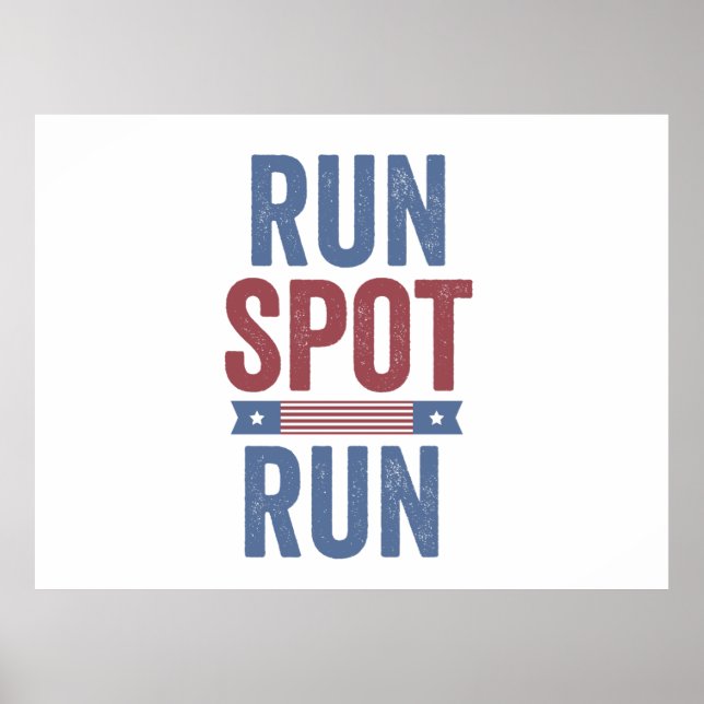 Springa Spot Springa Trump President Val 2024 Poster (Framsidan)