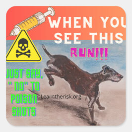 SPRINGA Sticker Fyrkantigt Klistermärke