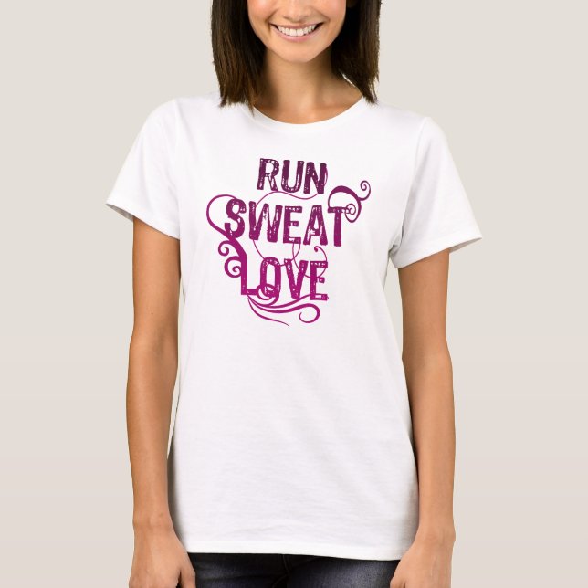 Springa Sweat Kärlek Running Springer T-shirt (Framsida)
