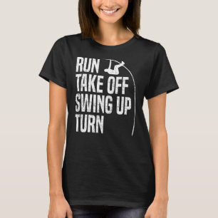 Springa, ta av sväng upp sväng höftpolsveva t shirt