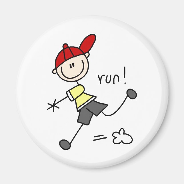 Springa till basmagnet magnet (Framsidan)