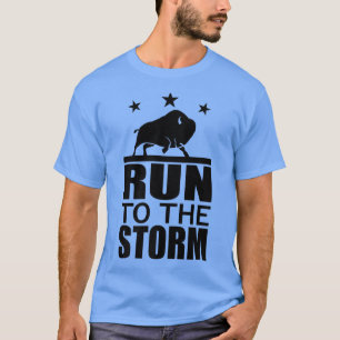 Springa till stormen - Bison American Fitness Spor T Shirt