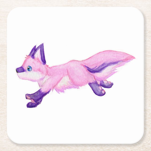 Springa Underlägg Papper Kvadrat (Framsidan)