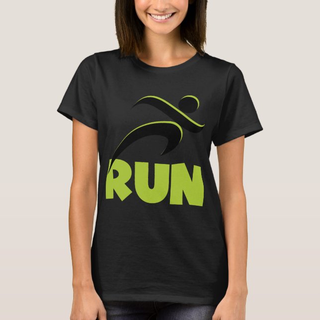 SPRINGA Vår Grönt Fitness Running T Shirt (Framsida)