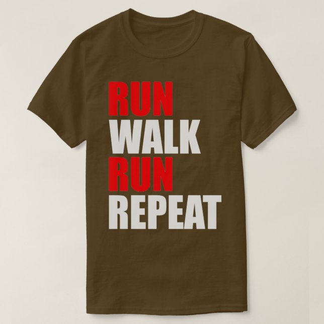 Springa Walk Springa Repeat Red T Shirt (Design framsida)