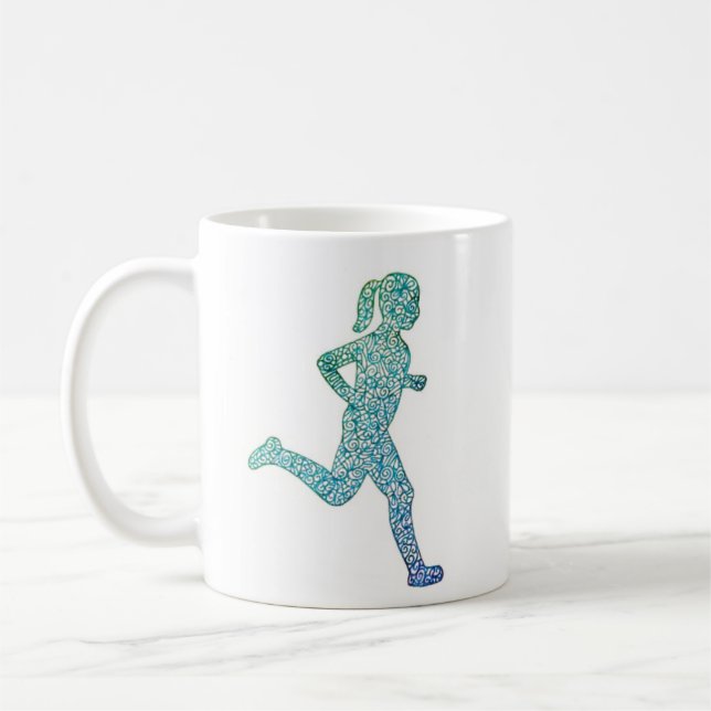 "Springa with Endurance" Girl Springer  Kaffemugg (Vänster)