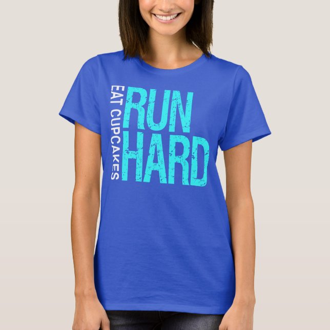 Springan hårt äter muffins tee shirt (Framsida)