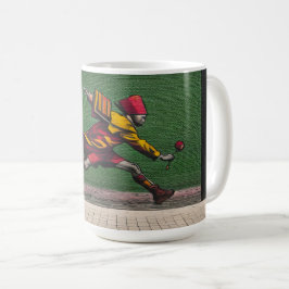 Springar med en blomma kaffemugg