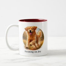 Springar på glädje Golden Retriever