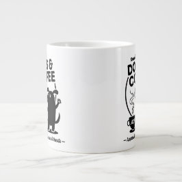 Springar på hundar och kaffe jumbo mugg