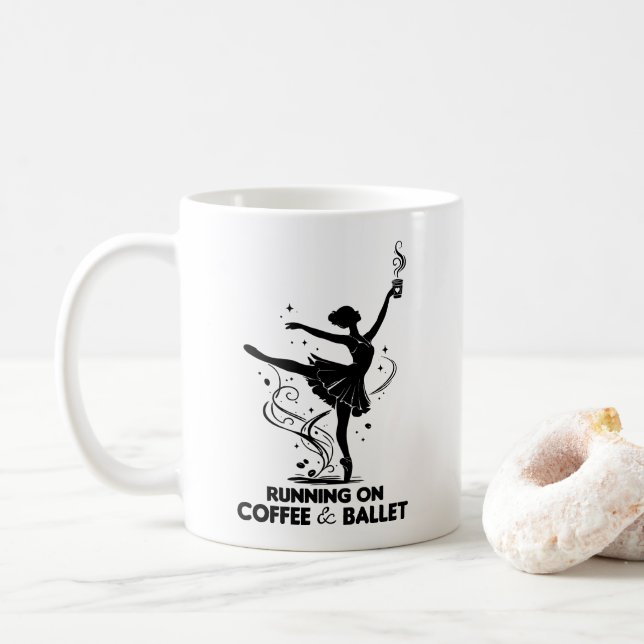 Springar På Kaffe Och Balett Rolig Lärare Dansar Kaffemugg (Med munk)