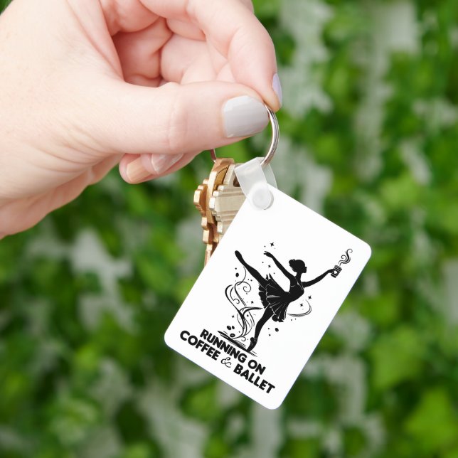 Springar På Kaffe Och Balett Rolig Lärare Dansar Nyckelring (Hand)