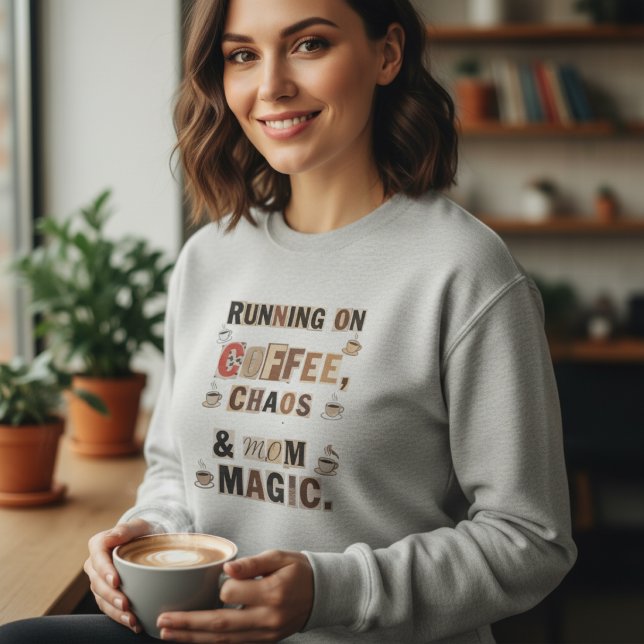 Springar på kaos med kaffe och magi från mamma t shirt (Skapare uppladdad)
