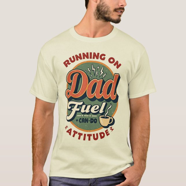 Springar på Pappabränsle + Kan-göra-attityd – Papp T Shirt (Framsida)