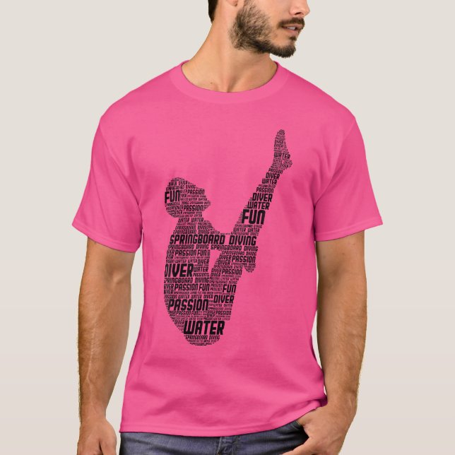 Springboard Diver Springboard Divi T Shirt (Framsida)