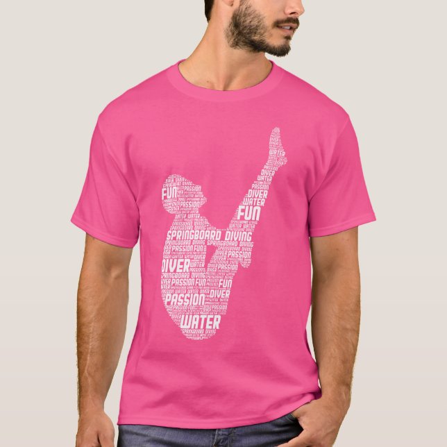 Springboard Diver Springboard Divi T Shirt (Framsida)
