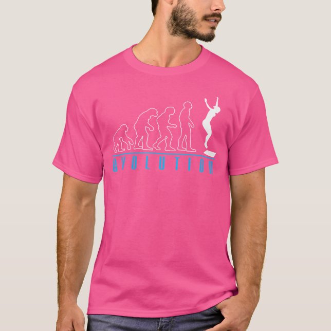 Springboard Diving Evolution T Shirt (Framsida)