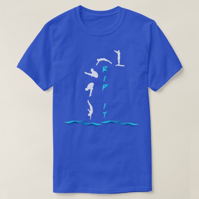 Springboard Diving Jump Platform Sport T Shirt (Design framsida)