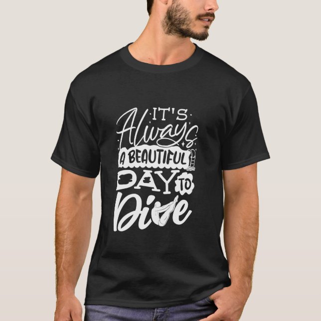 Springboard Diving Platform Diver Springboard Dive T Shirt (Framsida)