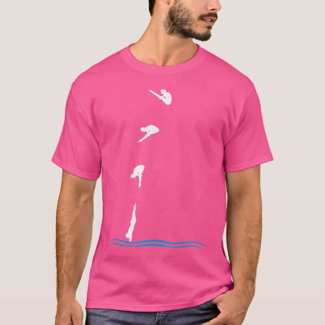 Springboard Diving T Shirt (Framsida)