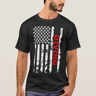 Springboard Dyving Usa Divers T Shirt