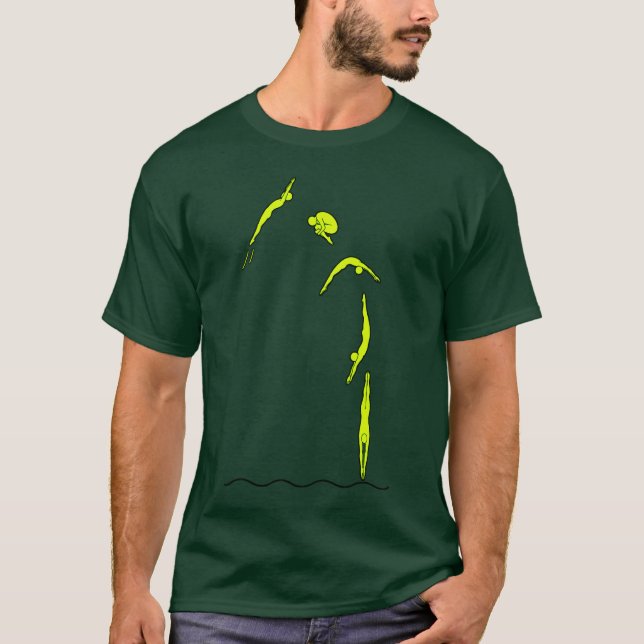 SpringBoard, Högt Hopp och Simning T Shirt (Framsida)